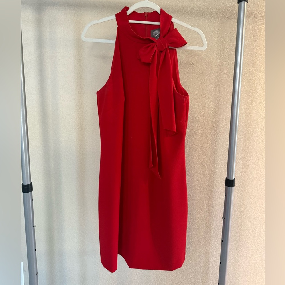 Vince Camuto Red Bow Dress